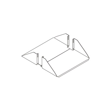 Chatsworth Products Cpi STANDARD DBL-SIDED SHELF, 5.60"HX23"WX21.68"D 100 LB CAP 40108-123